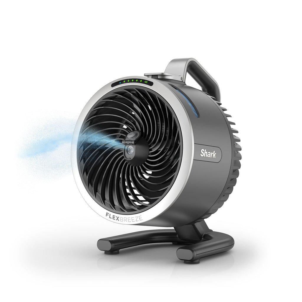 FlexBreeze HydroGo Misting Portable Fan in Dark Gray
