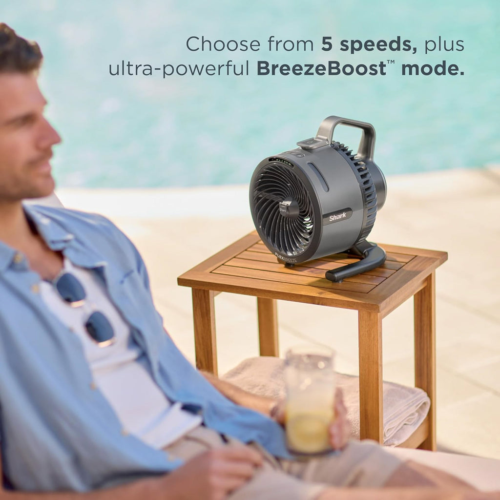 Shark FlexBreeze HydroGo Pro Fan, Graphite