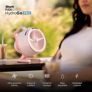 Shark FlexBreeze HydroGo Pro Fan, Graphite