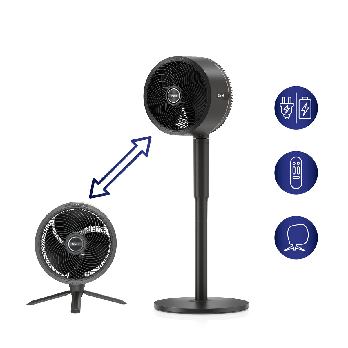 FlexBreeze Indoor & Outdoor Pedestal & Table Fan w/ Cover