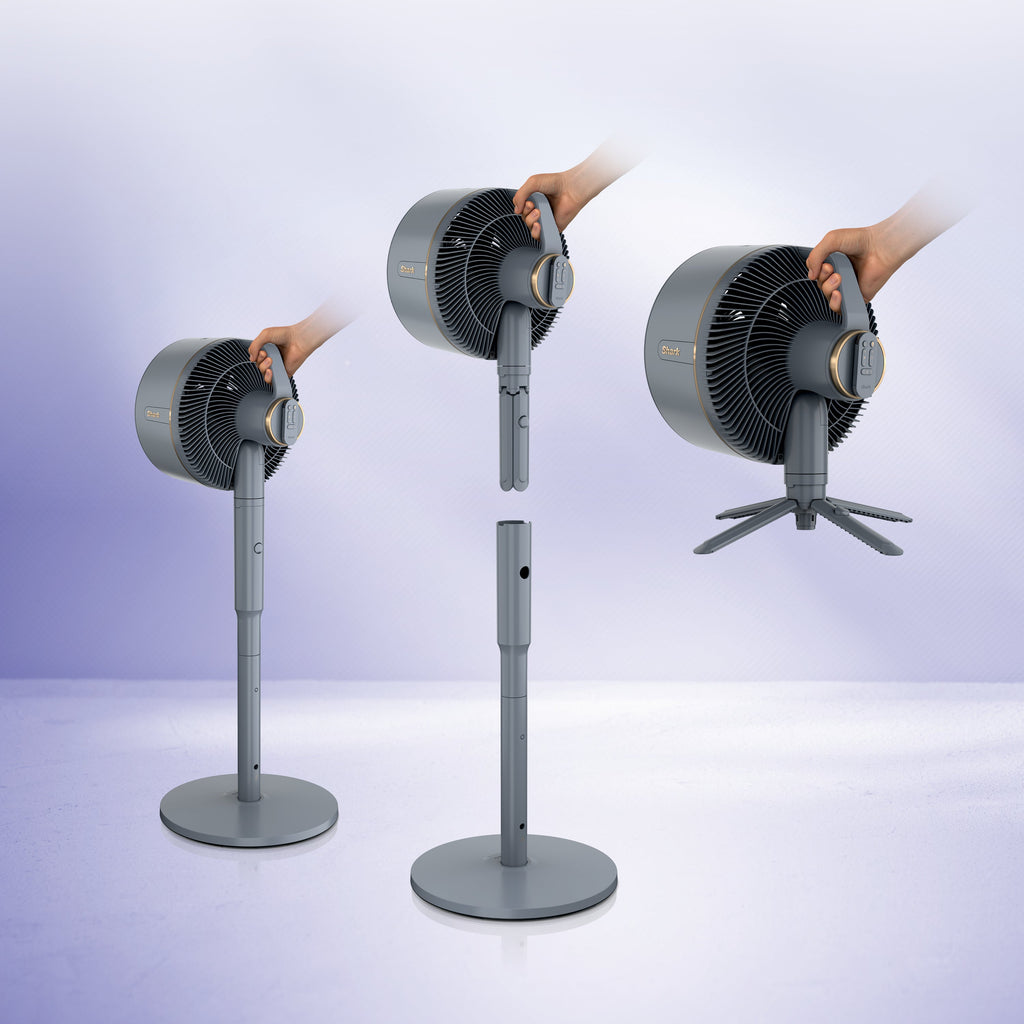 Shark FlexBreeze Pedestal & Tabletop Indoor/Outdoor Fan w/ InstaCool Mist, Gray