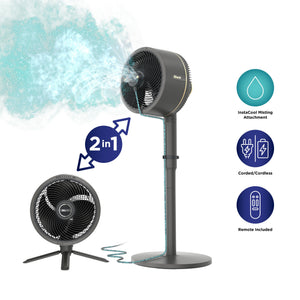FlexBreeze Pedestal & Tabletop Indoor/Outdoor Fan w/ InstaCool Mist