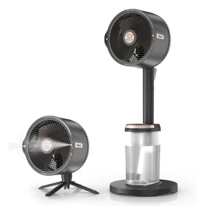 FlexBreeze Pro Mist Indoor & Outdoor Pedestal & Table Fan w/ Water Tank