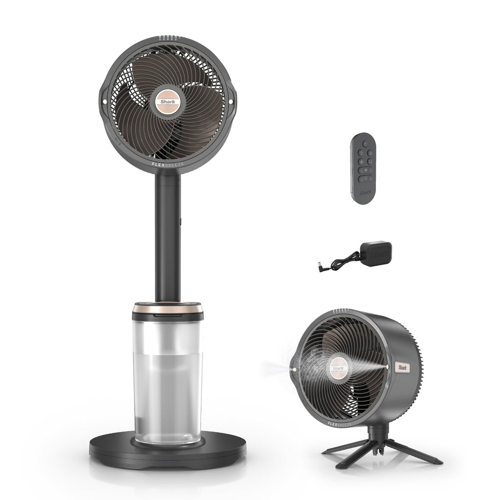 FlexBreeze Pro Mist Indoor & Outdoor Pedestal & Table Fan w/ Water Tank