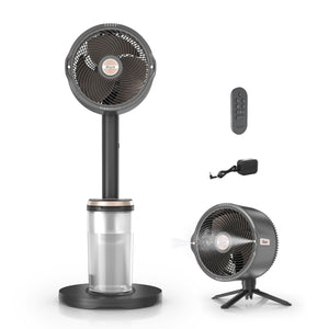 FlexBreeze Pro Mist Indoor & Outdoor Pedestal & Table Fan w/ Water Tank