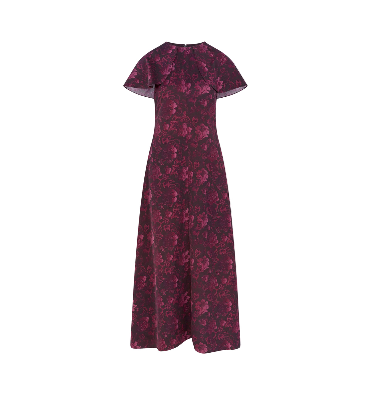 The Davina Dress in Annabel Botanica Burgundy