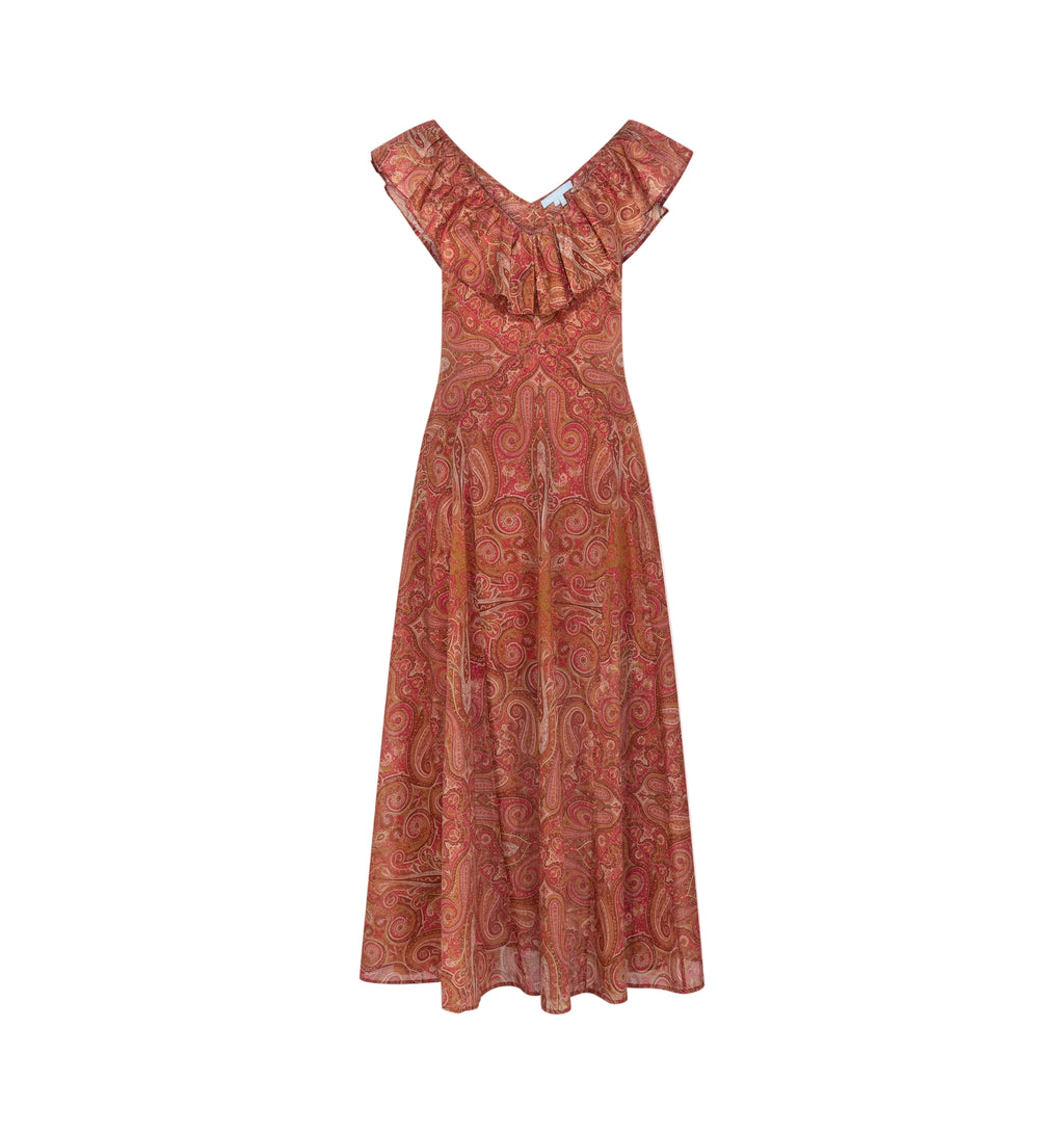 The Milani Dress in Cypress Paisley