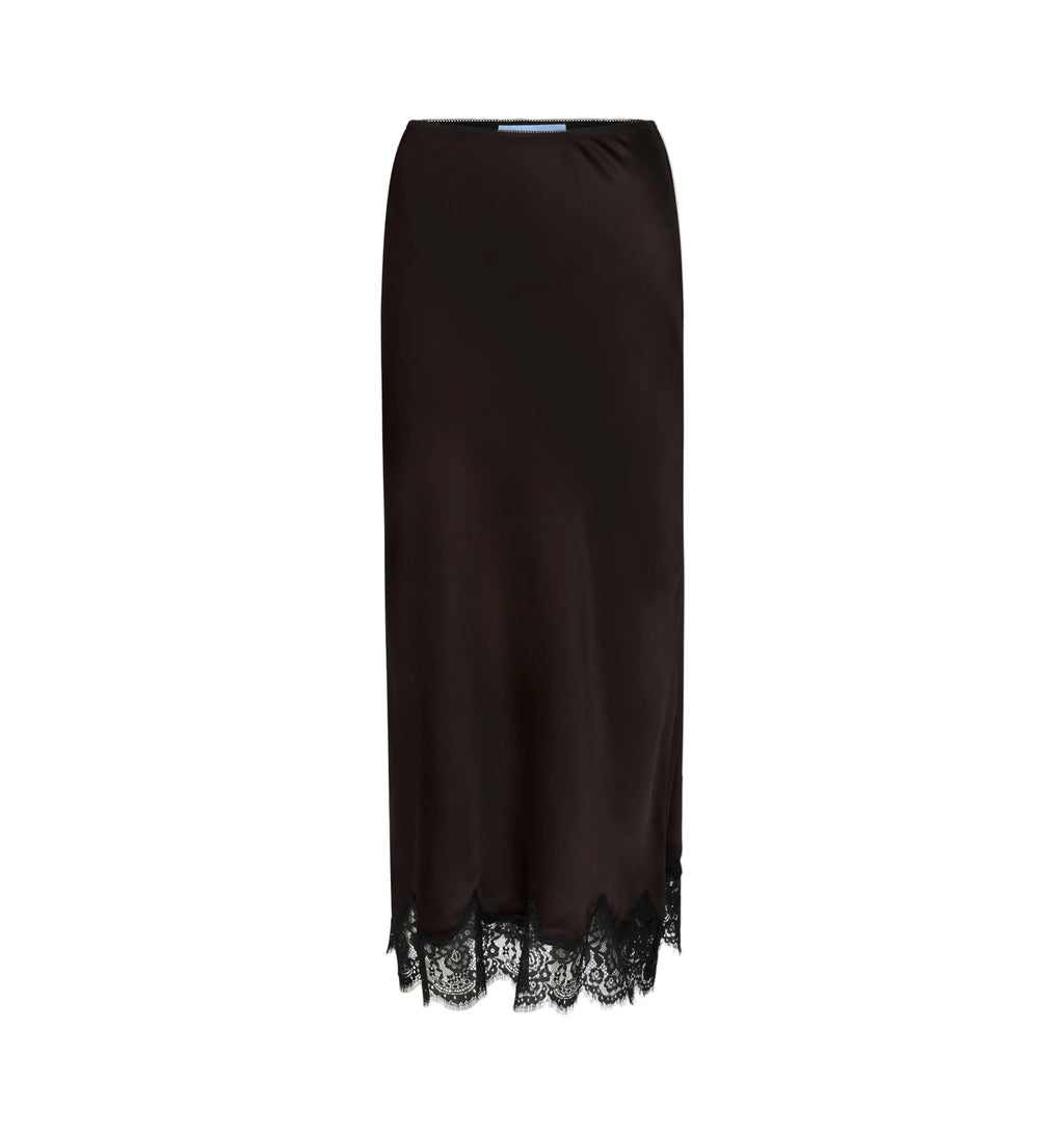 The Tiffany Maxi Skirt in Chocolate