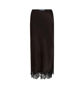 The Tiffany Maxi Skirt in Chocolate