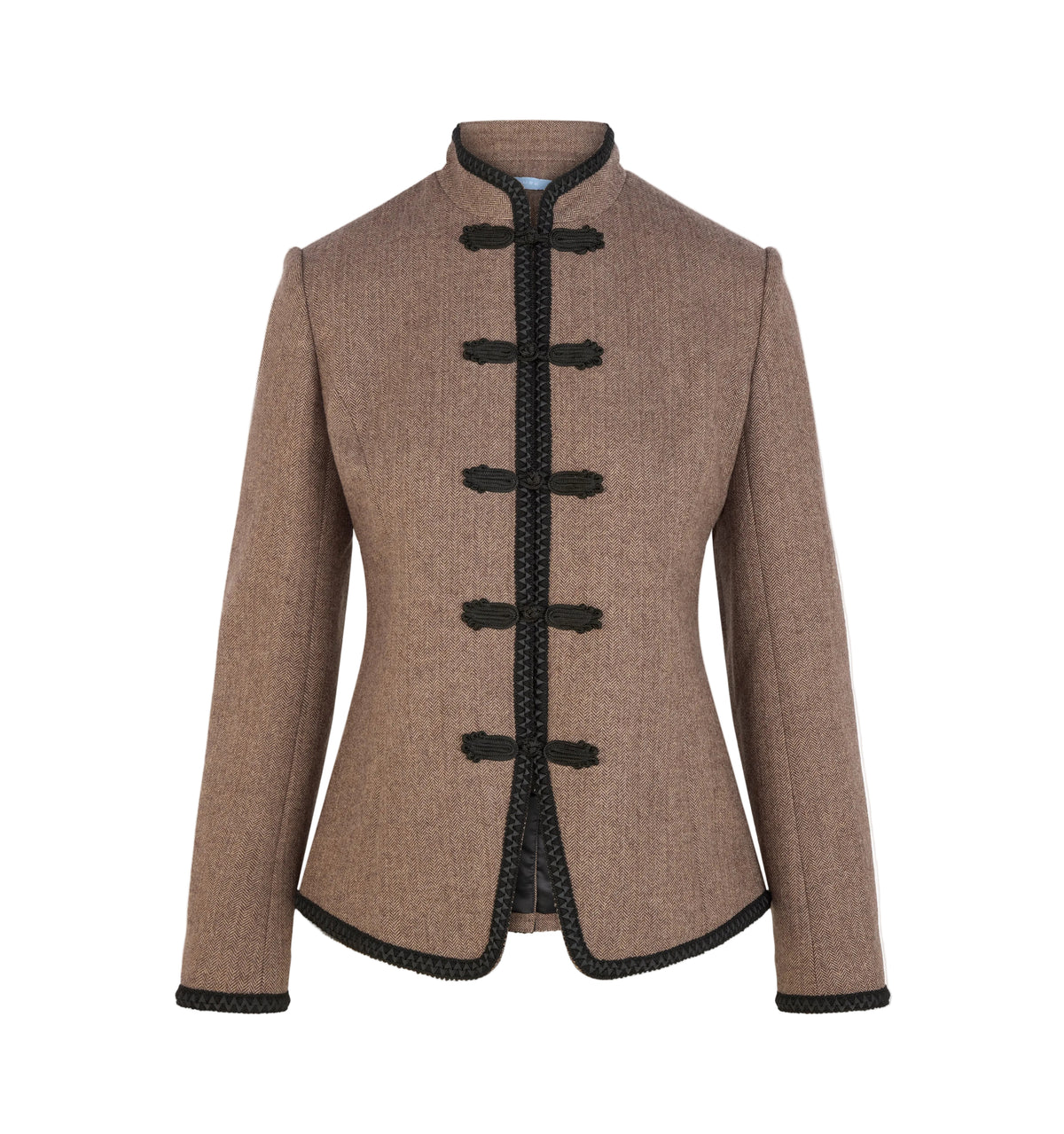 The Valerie Jacket in Chocolate Herringbone