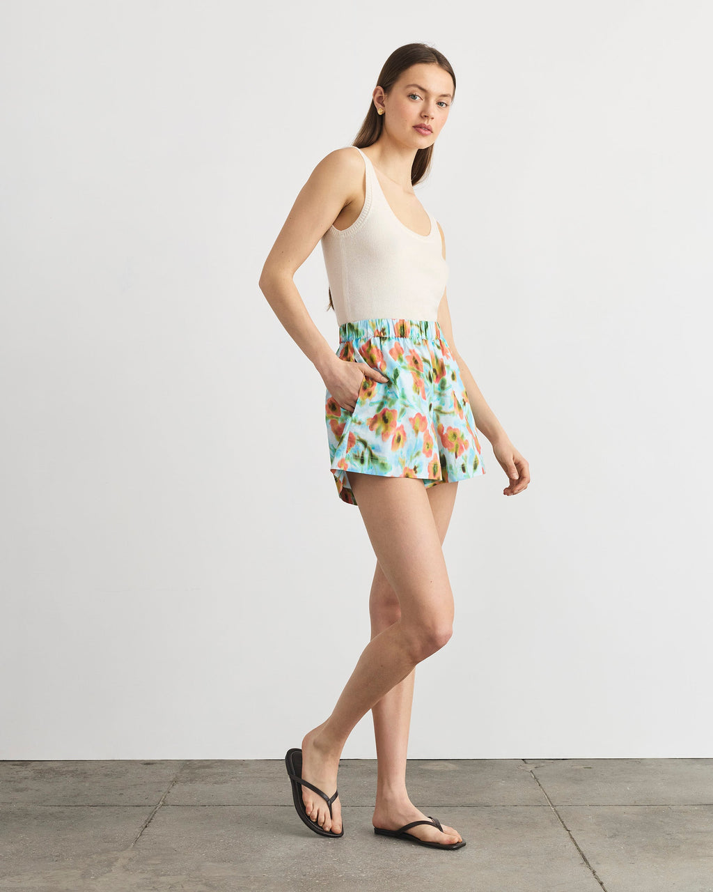 Fallon Short in Powder Blue Multi