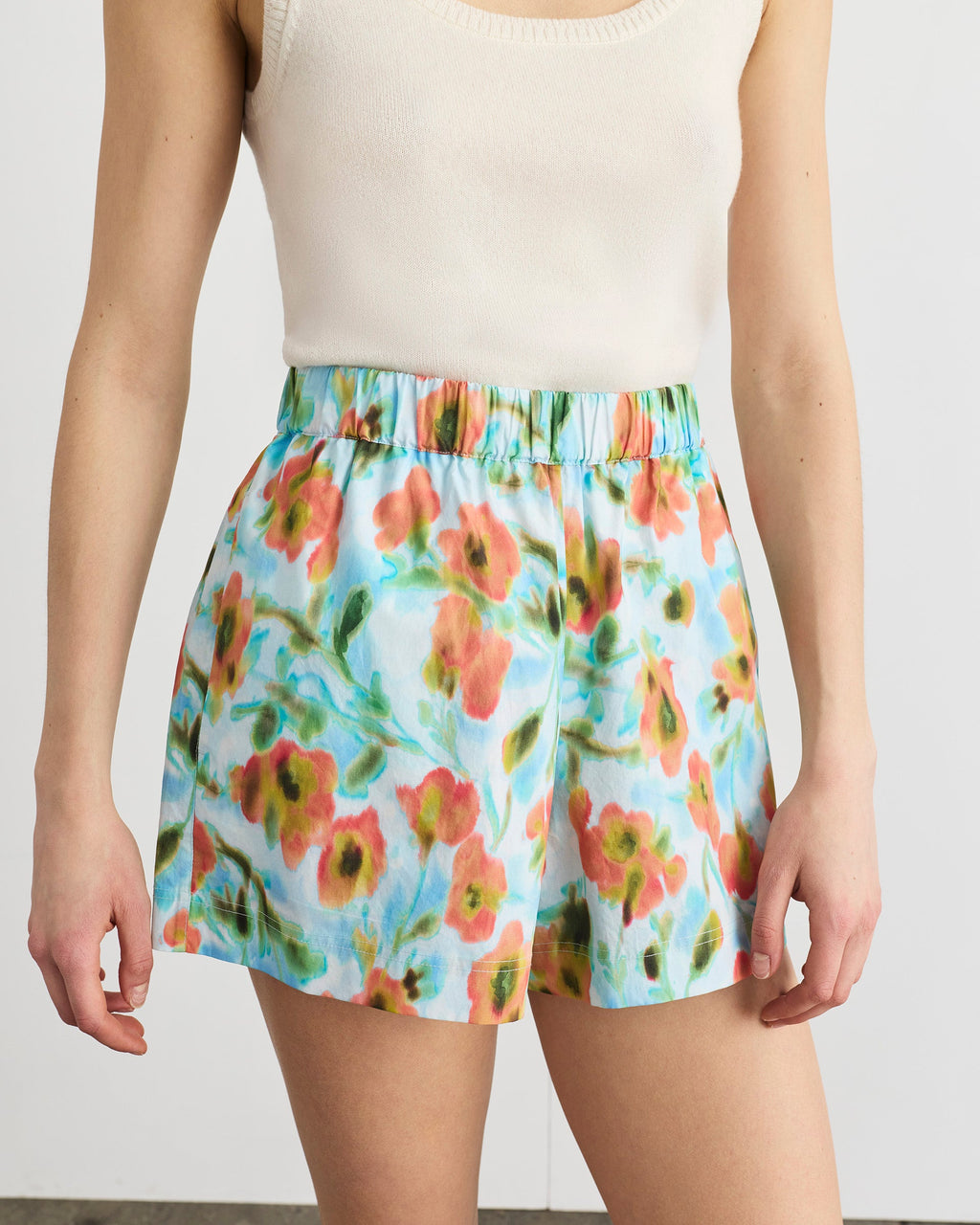 Fallon Short in Powder Blue Multi