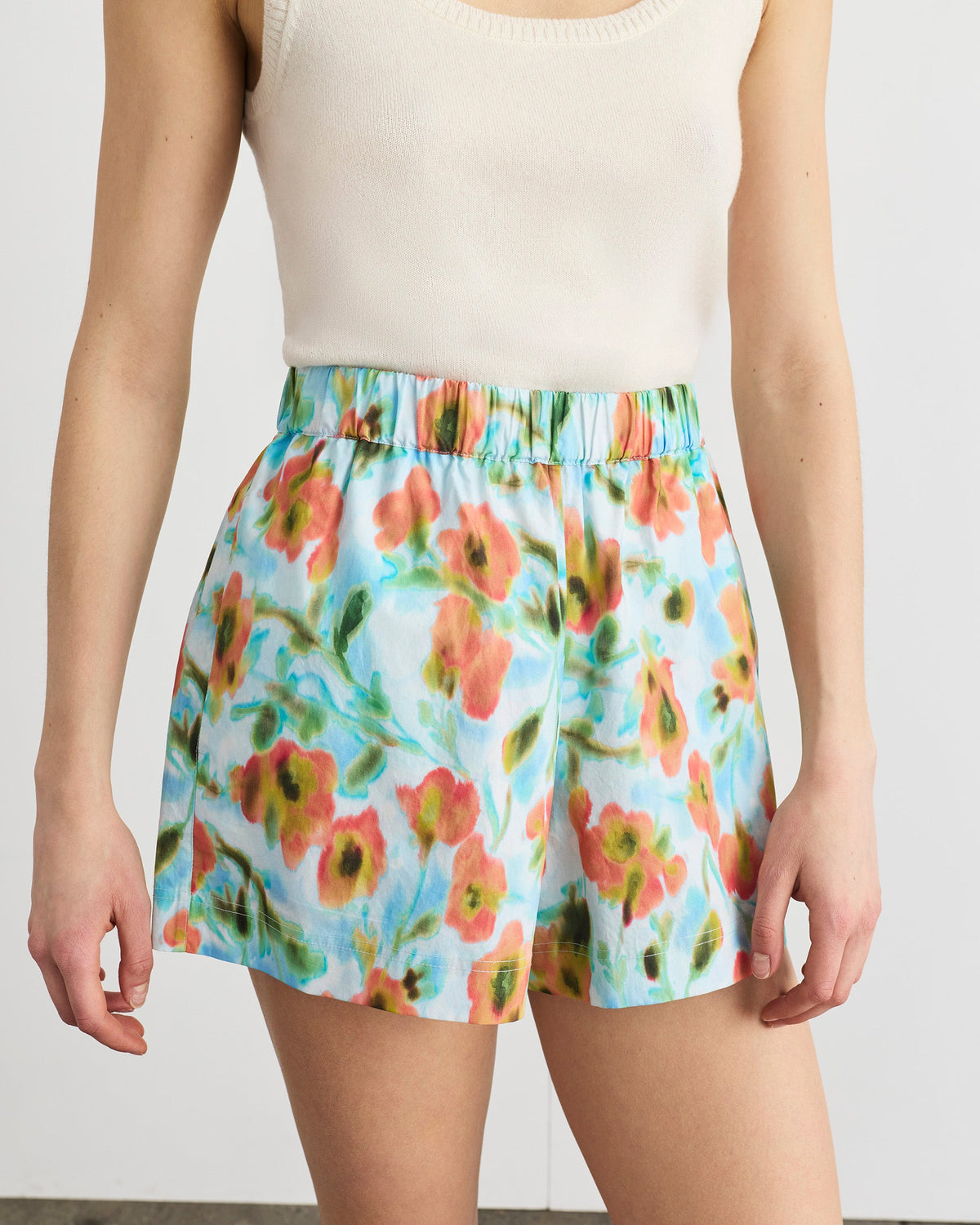 Fallon Short in Powder Blue Multi