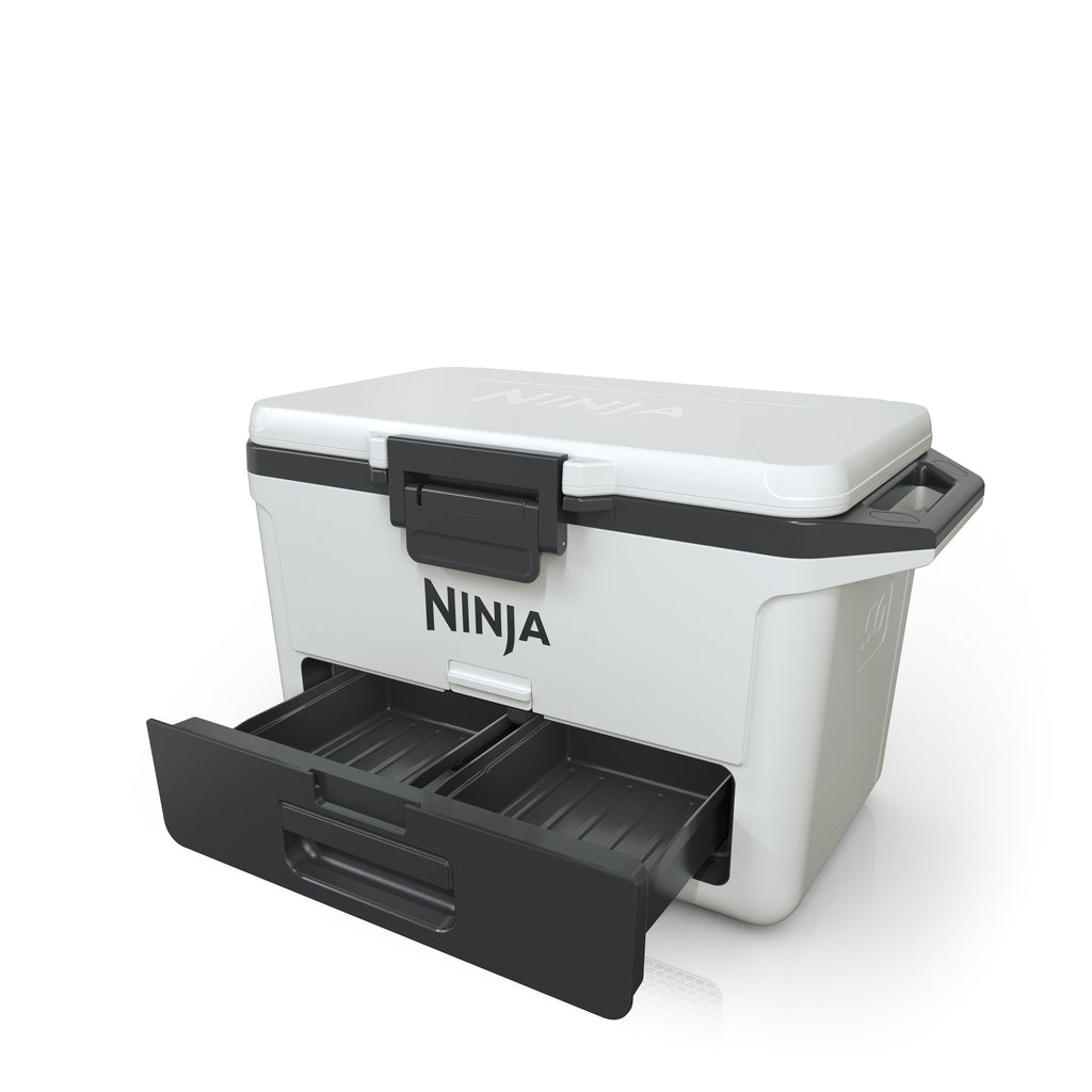 FrostVault 50 qt Hard Cooler with Dry Zone in Cloud White