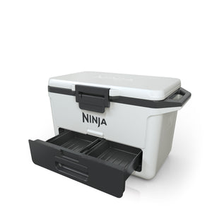 FrostVault 50 qt Hard Cooler with Dry Zone in Cloud White