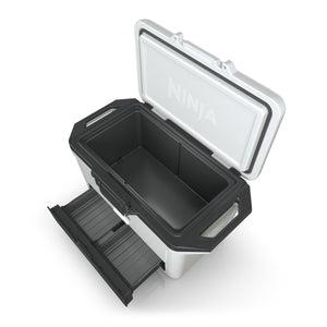 FrostVault 50 qt Hard Cooler with Dry Zone in Cloud White