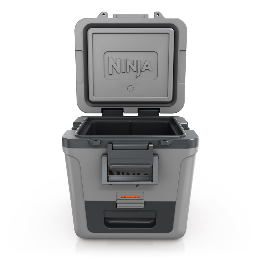 FrostVault 30 qt Wheeled Cooler with Cold Dry Zone in Slate Gray