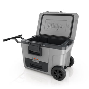 FrostVault 45 qt Wheeled Cooler with Dry Zone in Slate Gray