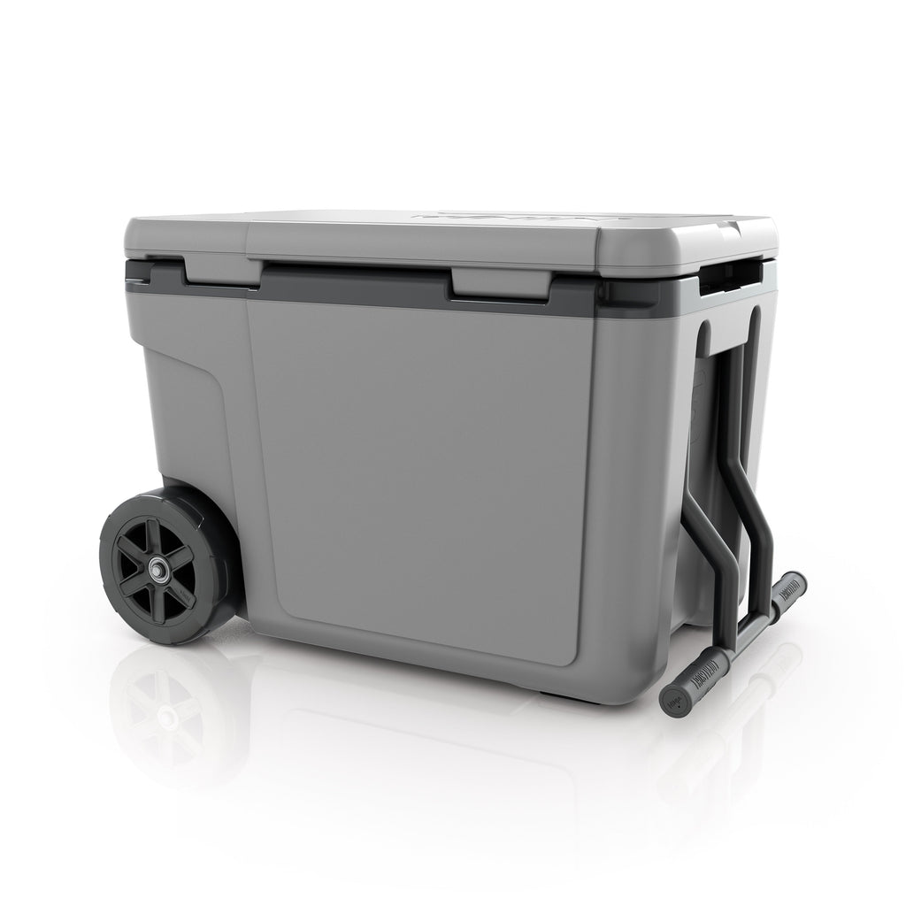 FrostVault 45 qt Wheeled Cooler with Dry Zone in Slate Gray