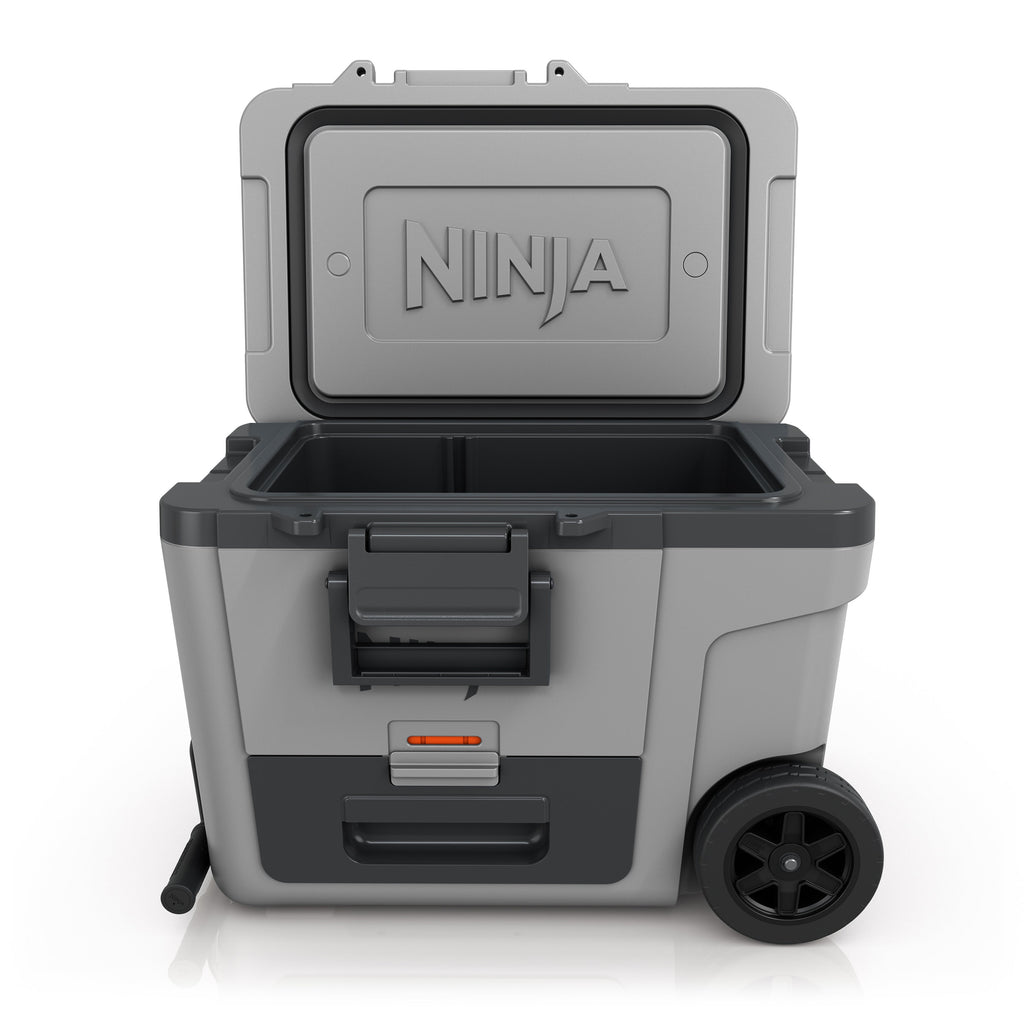 FrostVault 45 qt Wheeled Cooler with Dry Zone in Slate Gray
