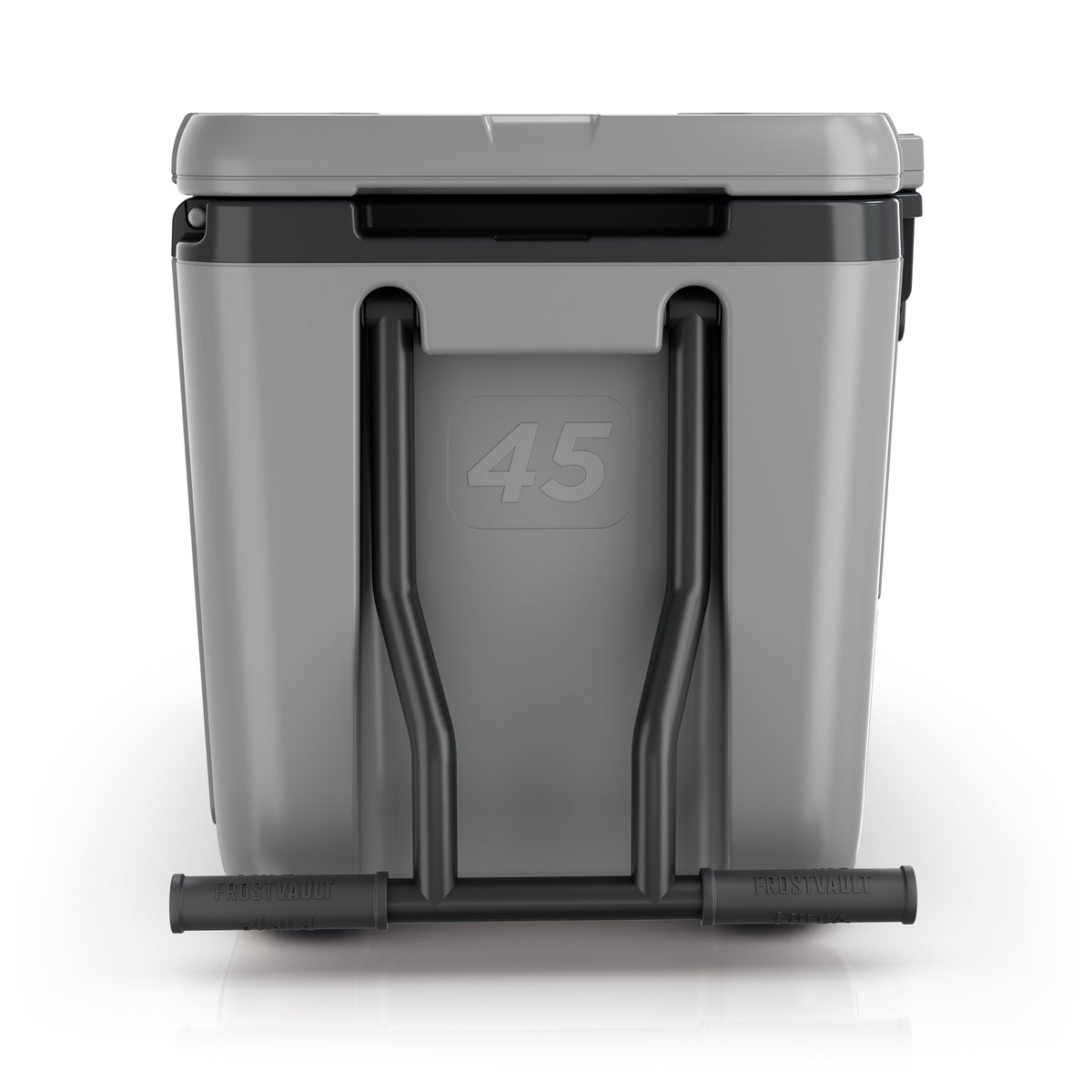 FrostVault 45 qt Wheeled Cooler with Dry Zone in Slate Gray