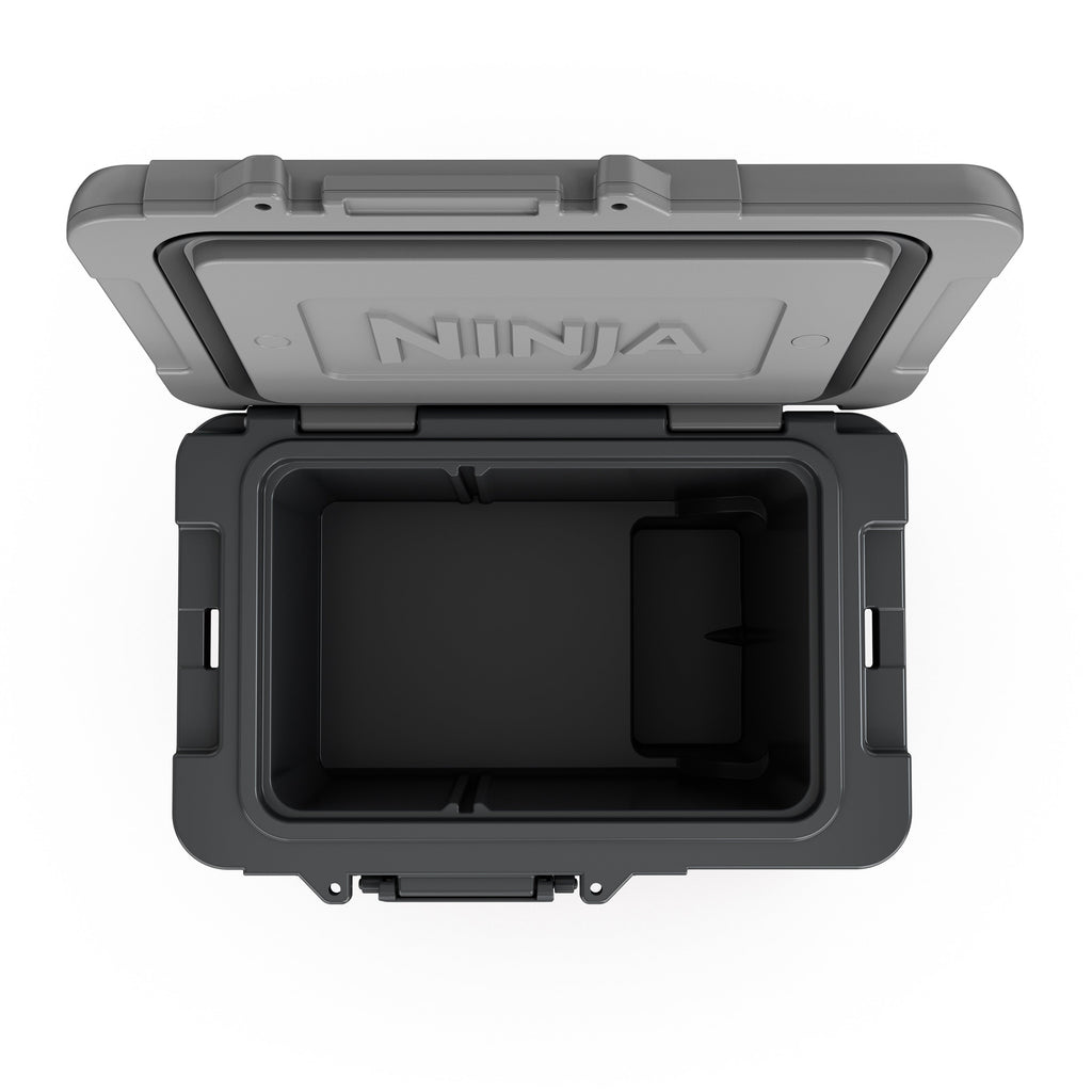 FrostVault 45 qt Wheeled Cooler with Dry Zone in Slate Gray