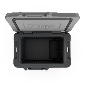 FrostVault 45 qt Wheeled Cooler with Dry Zone in Slate Gray