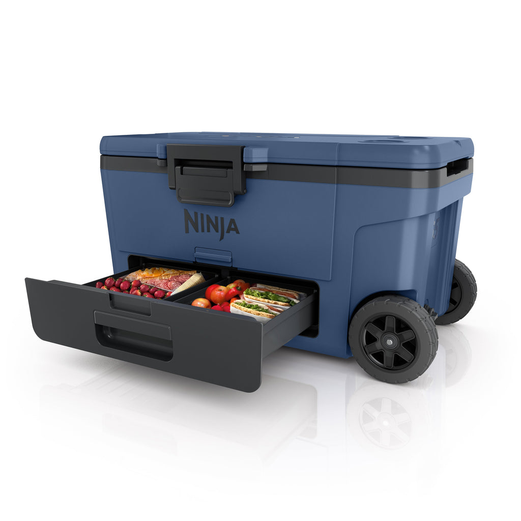 Ninja FrostVault 65qt Wheeled Cooler w/ Dry Zone, Lakeshore Blue