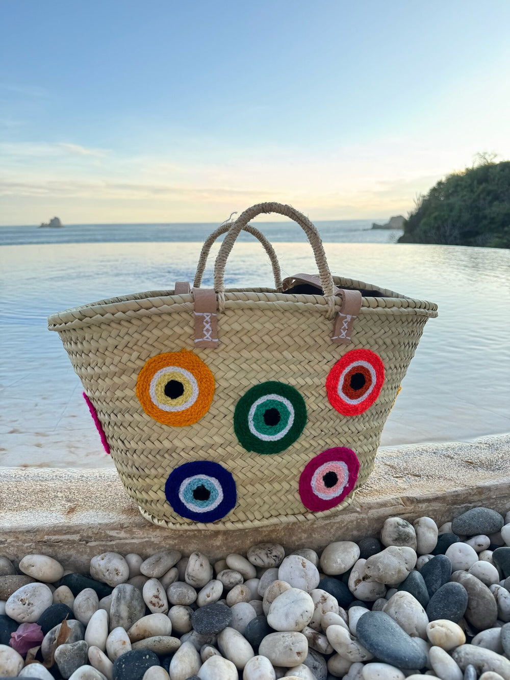 Multi Color Evil Eye Tote
