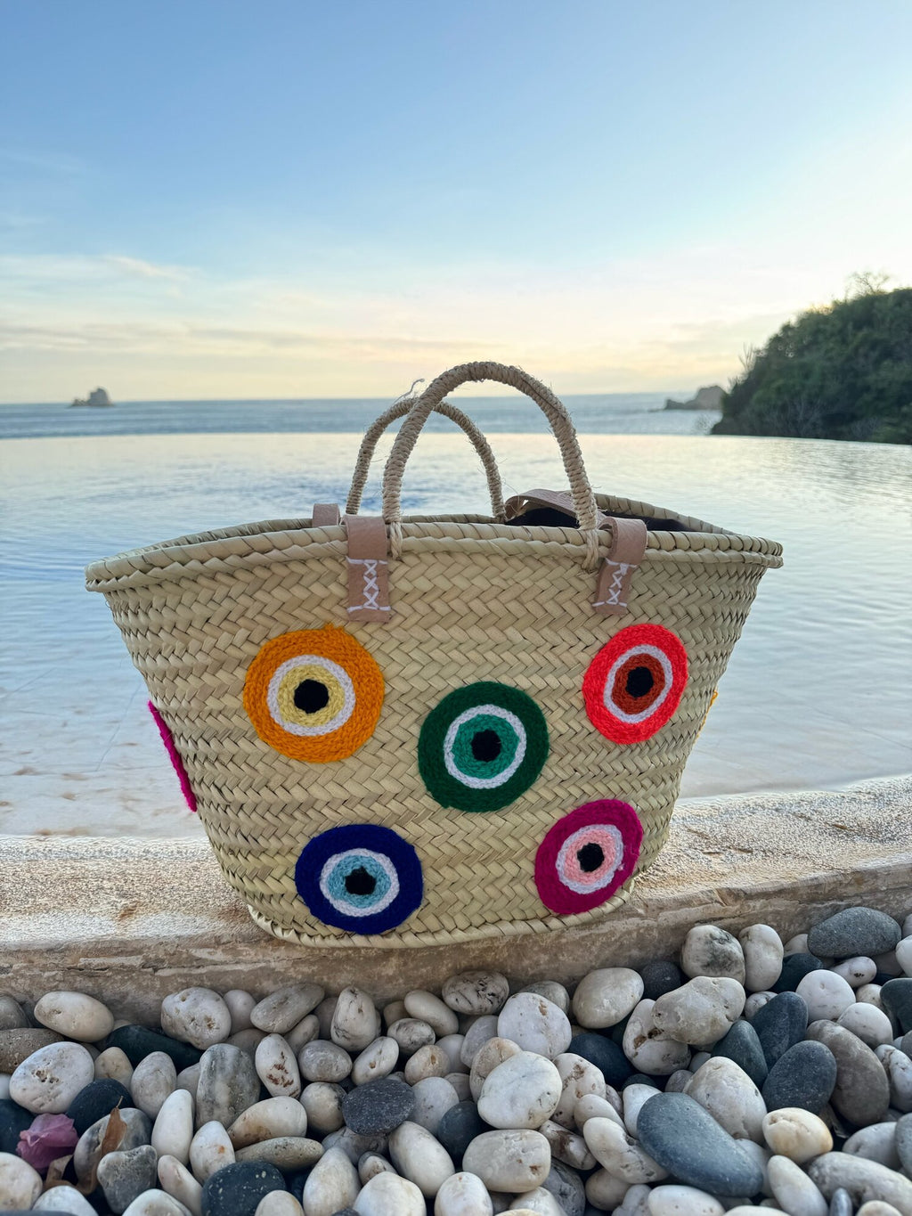 Multi Color Evil Eye Tote