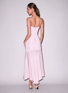 Back view Gia Gown in pink