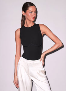Hourglass Bodysuit in black