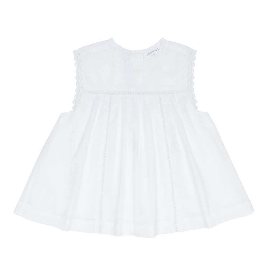 Girls’ White Align Tank