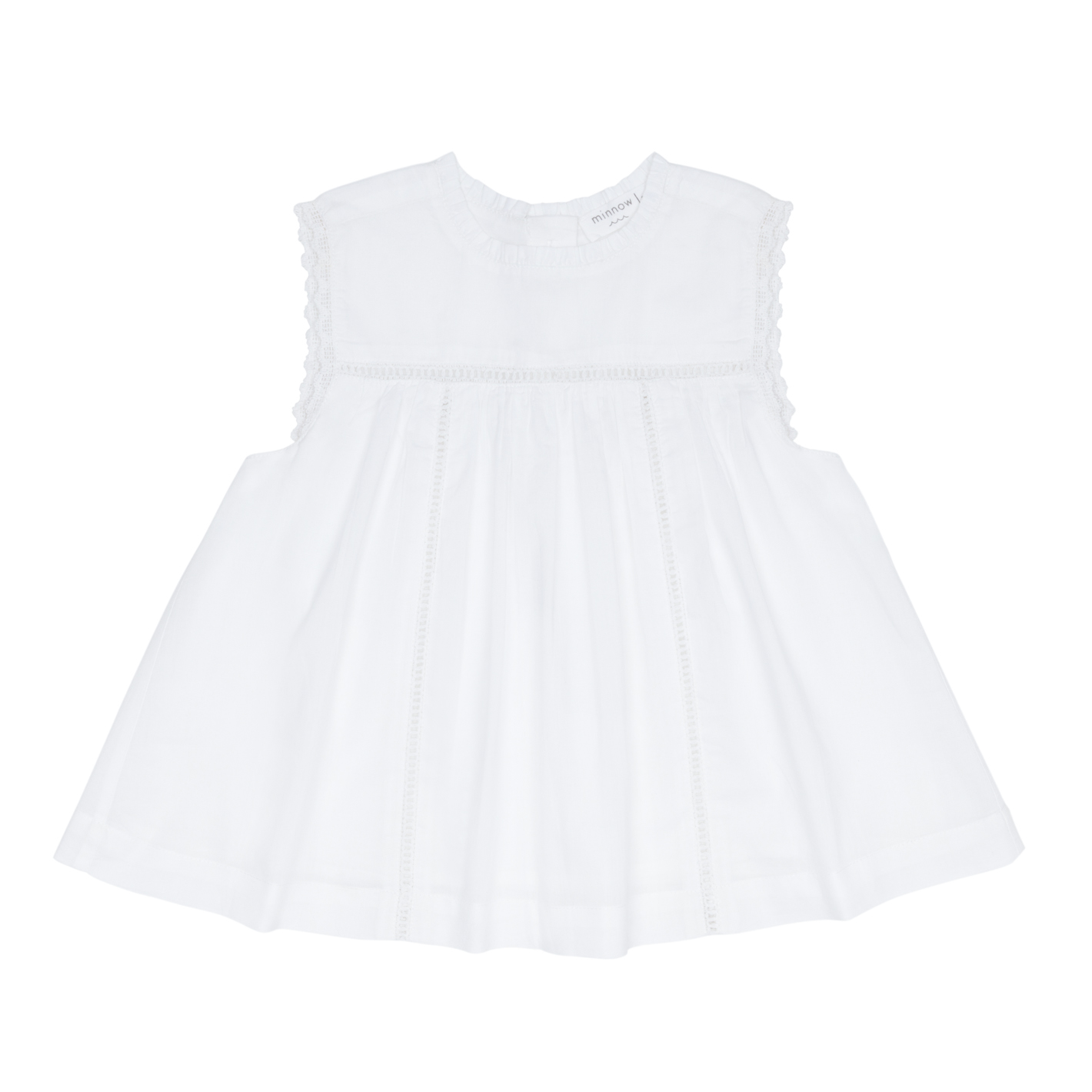 Girls’ White Align Tank