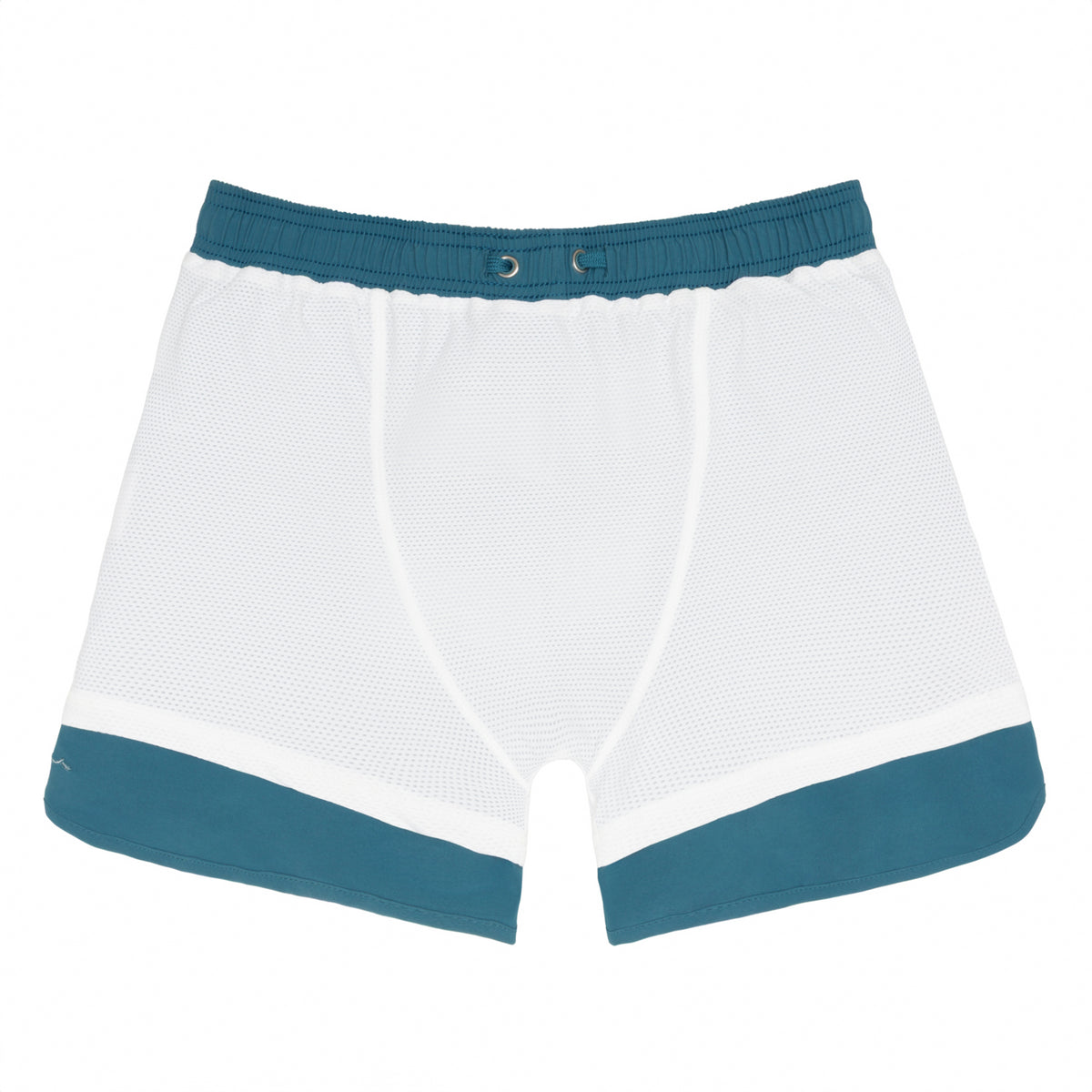 Men’s Teal and Dusk Blue Colorblock Boardie