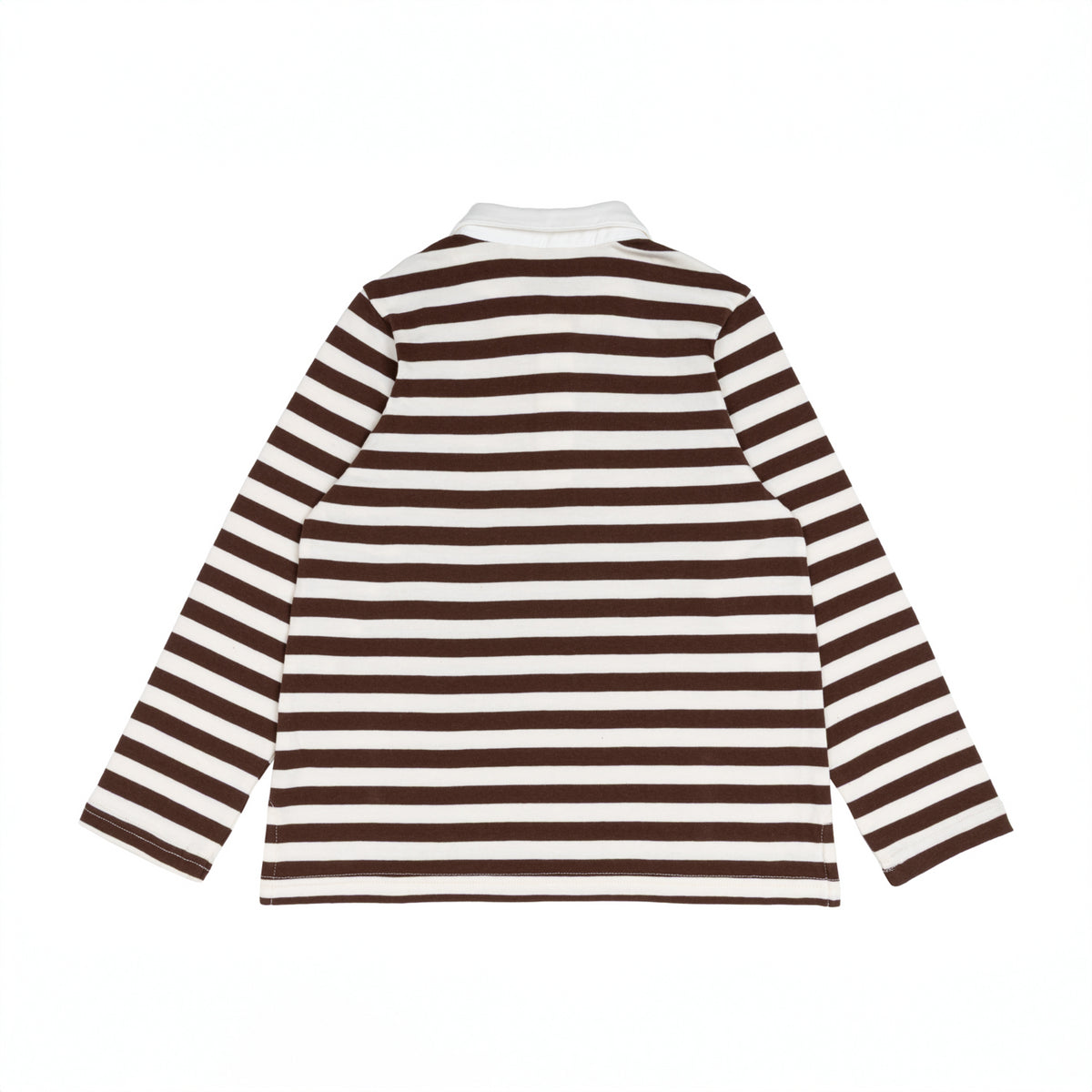 Unisex Cocoa Stripe Rugby Shirt