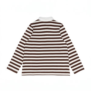 Unisex Cocoa Stripe Rugby Shirt