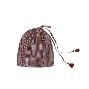 Women’s Cocoa Gingham Short Pareo