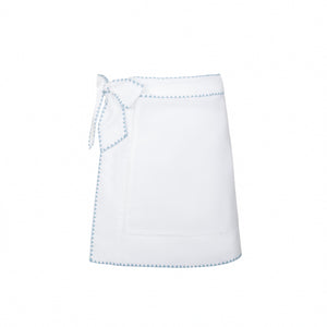 Women’s White Embroidered Short Pareo
