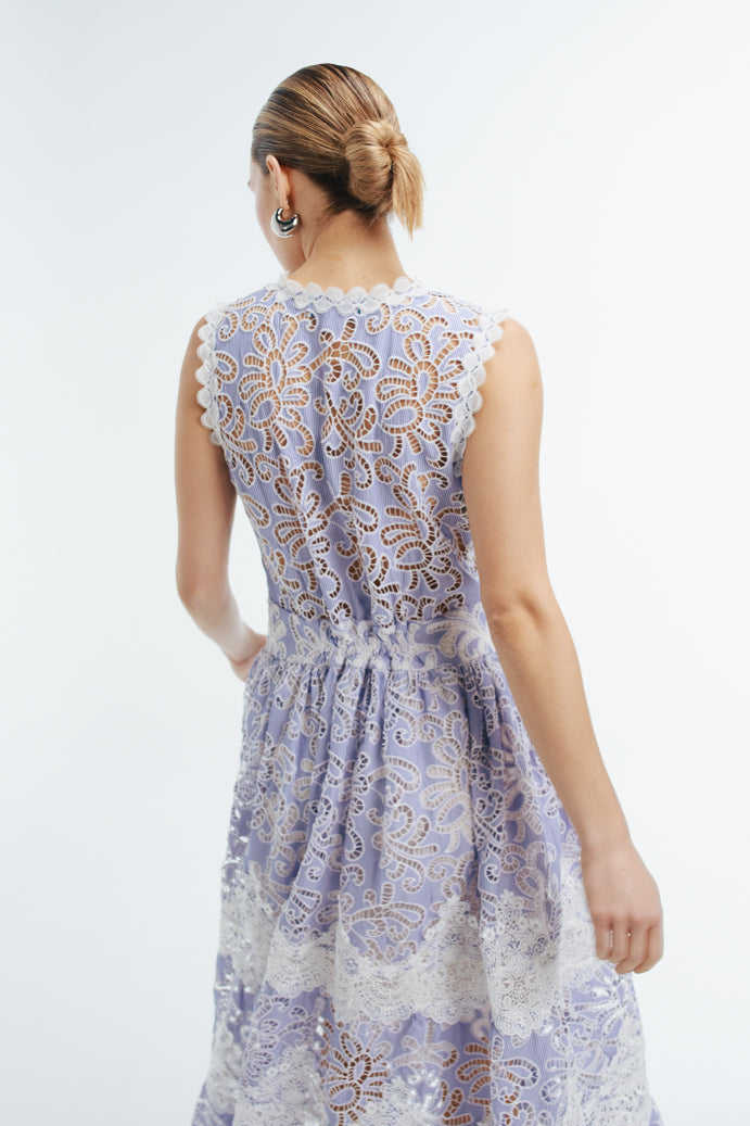 Gaia Maxi Dress in Blue