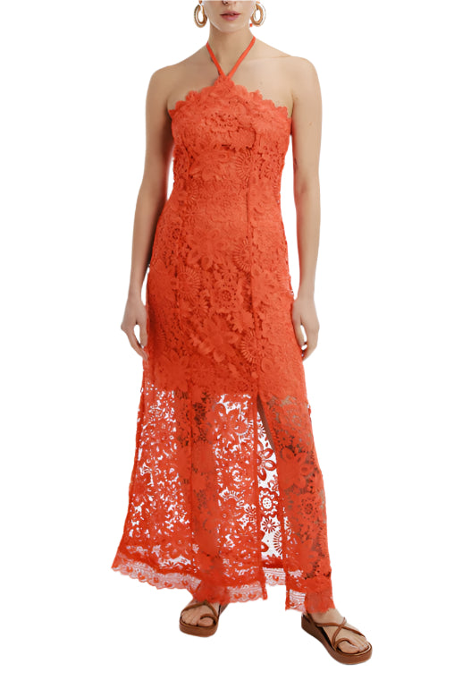 Viscaya Maxi Dress in Flame