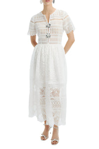 Gianni Midi Dress in White