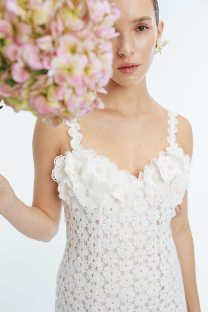 Destin Maxi Dress in White