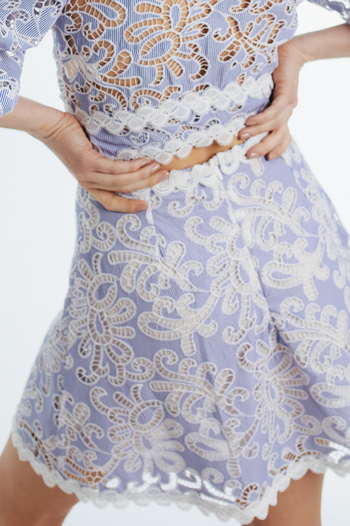 Cecil Mini Skirt in Blue