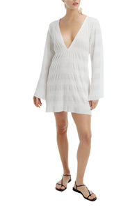 Elara Mini Dress in White