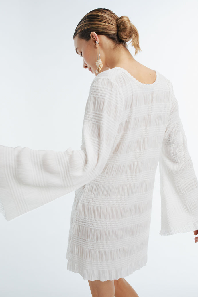 Elara Mini Dress in White