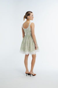 Sissy Mini Dress in Green