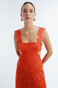 Miramar Maxi Dress in Flame