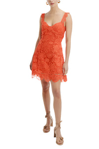 Trina Mini Dress in Flame