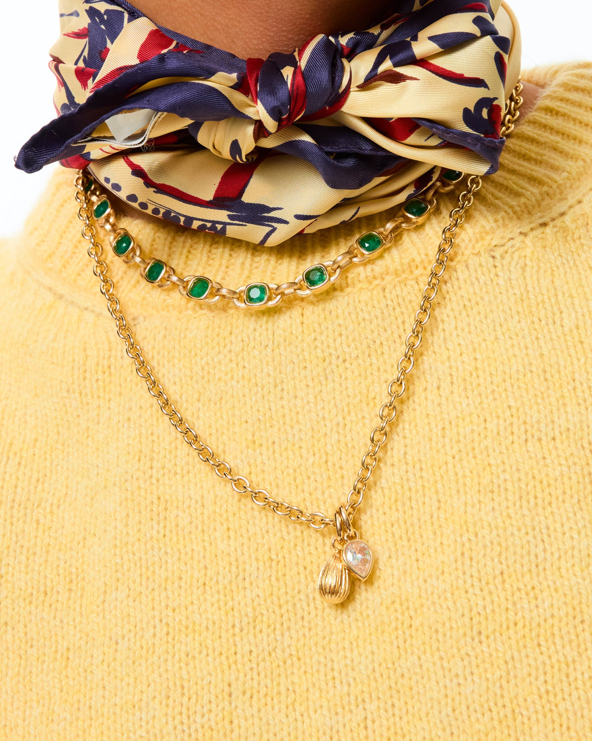 The Jeweled Link Necklace Set